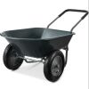 Dual-Wheel Wheelbarrow Garden Cart - Thumbnail 1