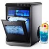 9.6 in. 45lb/24H Nugget Ice Countertop Portable Ice Maker, 9 Cubes/6Mins, Auto-Clean, Basket and Scoop - Thumbnail 1