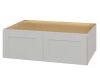 Hampton Bay Avondale 36 in. W x 24 in. D x 12 in. H Ready to Assemble Plywood Shaker Wall Bridge Kitchen Cabinet in Dove Gray - Thumbnail 1