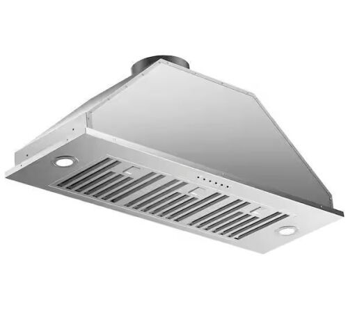 INATECK 36 in. 400 CFM Convertible Insert Range Hood with Low Noise, 4-Speed Control, Lights - Lot 58JF