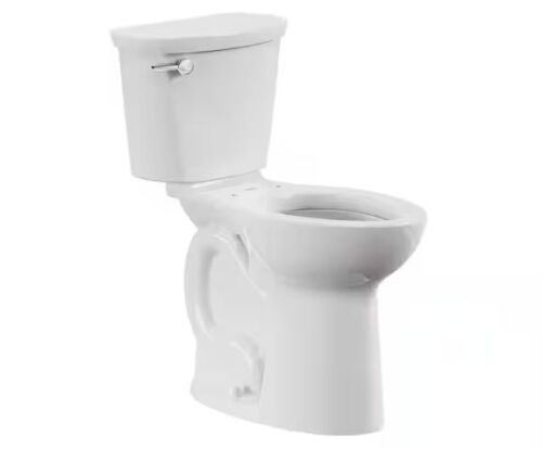 American Standard Cadet Pro 10 in. 2-Piece 1.28 GPF Single Flush Extra Tall Elongated Toilet in White Seat Not Included - Tiny Chip at Base - Lot 39JF