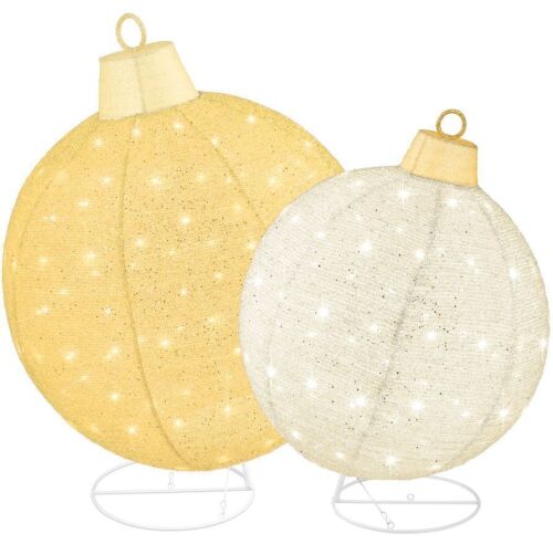 2 Pc Pop Up Christmas Ornaments - Lot 62