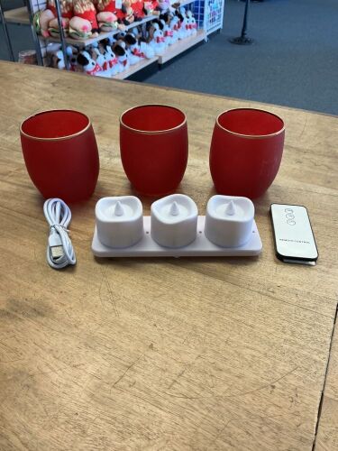 Rechargeable Candles Set Of 3 - Lot 73