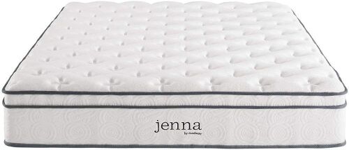 Modway Jenna 10” Queen Innerspring Mattress Quality Quilted Pillow Top-Individually Encased Pocket Coils - Lot 69
