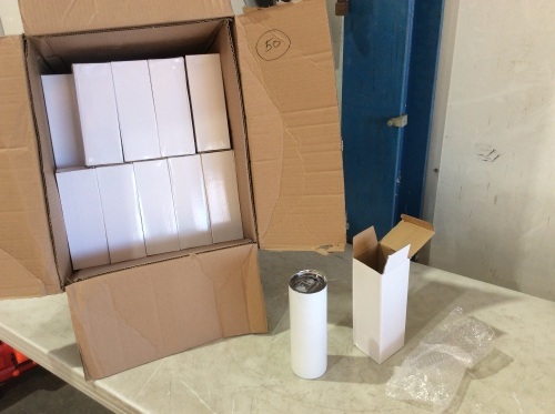 Lot of (50) Stainless Steel Tumblers with Lids - Lot 91