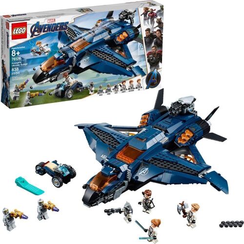 LEGO Marvel Avengers Ultimate Quinjet 838 pc Set - Lot 95
