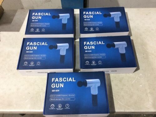 Lot of (5) Deep Tissue Fascial Massage Gun, 6 Vibration Settings - Lot 97