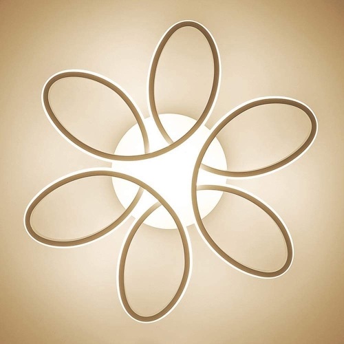 ZipLighting Modern Flower Shape LED Dimmable Ceiling Light with Remote 80W - Lot 111