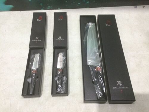 TUO Japanese Gyuto 9.5" Chef Knife & (2) TUO 3.5" Paring Kinves  - Lot 165