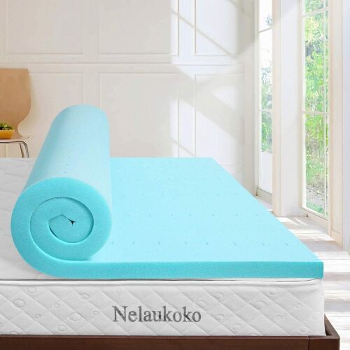 Nelaukoko 2 Inch Memory Foam Mattress Topper, Queen - Lot 269