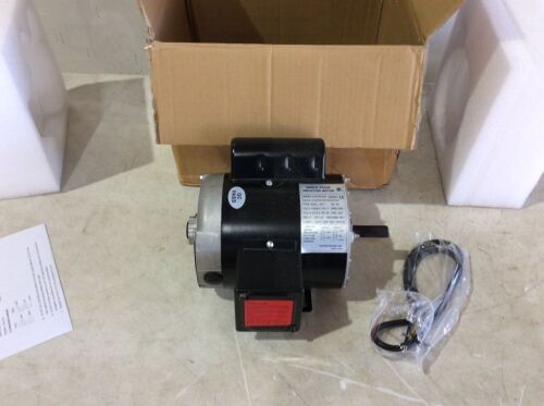 1HP Air Compressor Electric Motor 115/230V 5/8" Keyed Shaft Single Phase - Lot 331