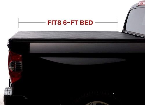 North Mountain Soft Vinyl Roll Up Tonneau Cover, Compatible with 1994-2003 S10/GMC Sonoma 96-00 Hombre 6ft Fleetside Bed - Lot 341