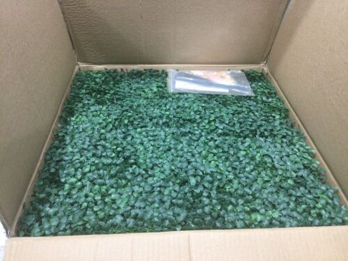 Artificial Boxwood Hedge Panels, 20" x 20", 12 pcs - Lot 406