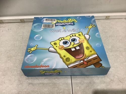 Wet n Wild SpongeBob Squarepants Makeup Collection Gift Box - One Eyeshadow Square is Broken - Lot 429