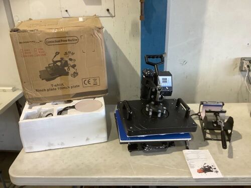 Multifunction Combo Heat Press - Feet are Bent, Needs Repair  - Lot 516
