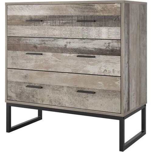 Homfa 3 Drawer Storage Cabinet  - Lot 525