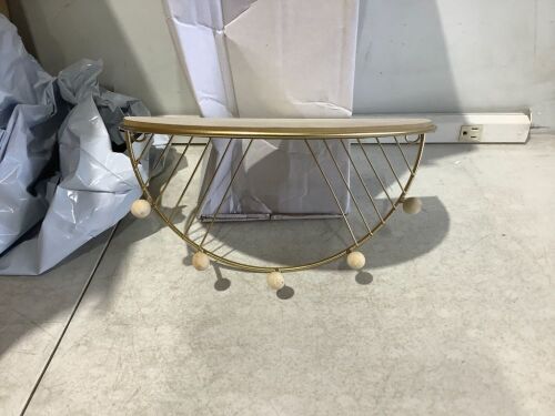 Lot of (12) Decorative Semi Circle Shelves with 5 Pegs - Lot 538