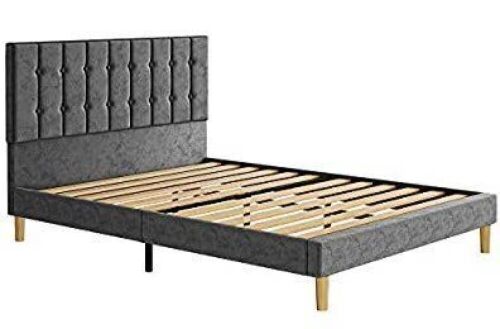 Likimio Upholstered Platform Bed Frame, Queen  - Lot 546