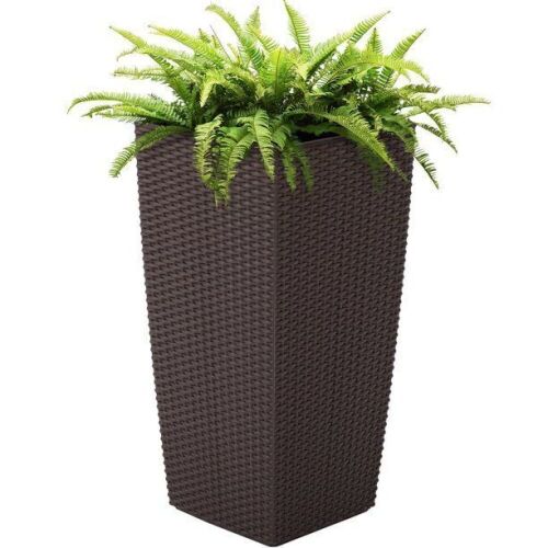 Indoor Outdoor Self-Watering Planter w/ Wheels, Water Gauge, Liner, Handles, Drainage Plug  - Lot 556