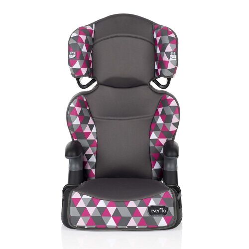 Evenflo Big Kid Highback 2-in-1 Belt-Positioning Booster Car Seat, Bristol Pink - Lot 569