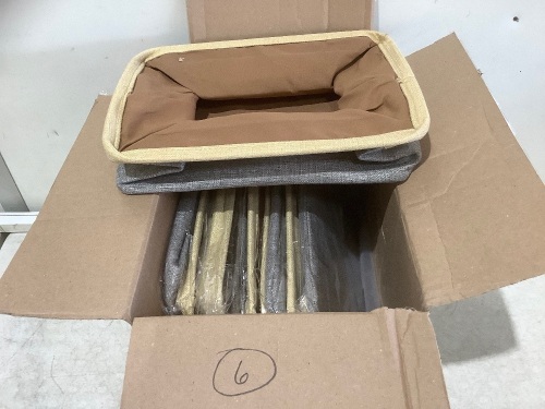 Lot of (6) Collapsible Storage Bins - Lot 575