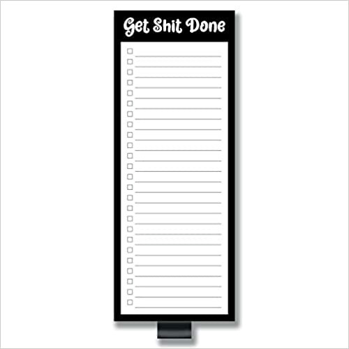 Lot of (85) Evercio Get Shit Done Daily To Do List Magnetic Notepad for Refrigerator, 3.5x9 Inches, 50 Sheets   - Lot 597