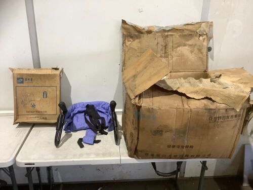 Lot of (10) Compact Hook On Table High Chairs - Box has Water Damage - Lot 823