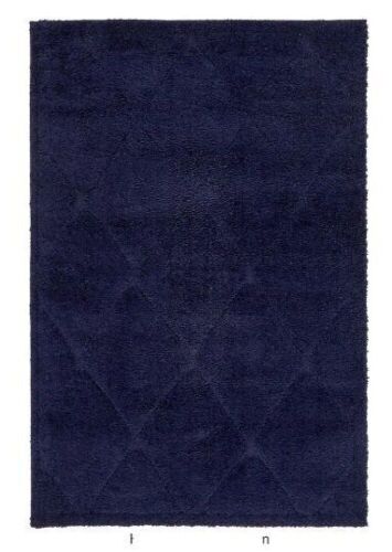 Unique Loom Trellis Shag Diamond Navy Blue 4' x 6' Area Rug - Lot 846