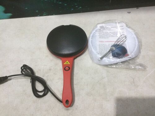 8" Electric Nonstick Crepe Maker with Batter Bowl & Egg Whisk - Lot 947