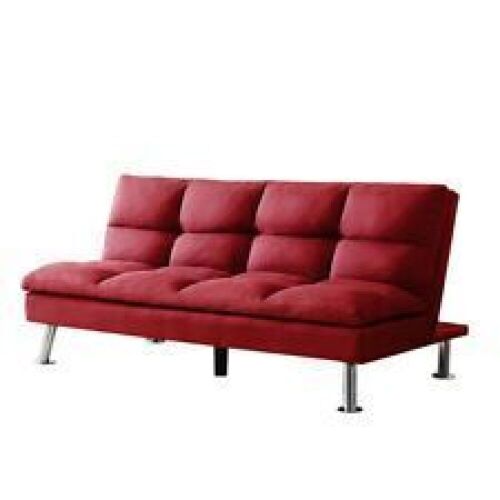 Modern Linen Futon Sofa Bed  - Lot 1005
