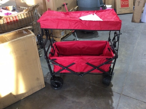 Collapsible Red Utility Wagon  - Lot 1124