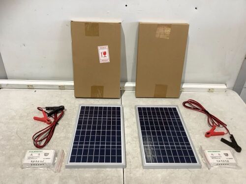 Lot of (2) ECO-WORTHY 10W Solar Panels - Lot 1136
