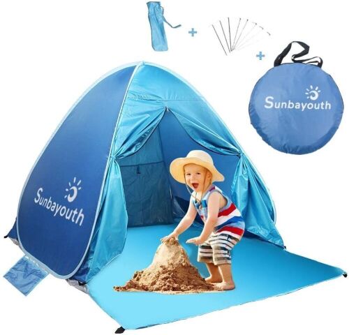 Sunba Youth Pop Up Beach Shade Tent Sun for 2-3 People - Lot 1178