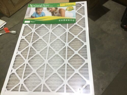 Flanders NaturalAire Standard Pleat Air Filters, 24" x 36" x 1", 12-Pack - Lot 1180