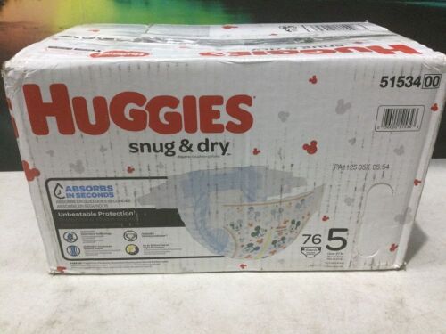 Huggies Snug & Dry Baby Diapers, Size 5, 76 ct - Lot 1199