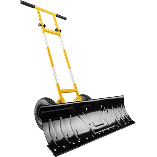 Galvanized Blade 2-Wheel Snow Pusher w/ Adjustable Handle - 36in - Lot 6238