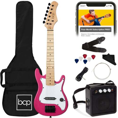 Kids Electric Guitar Beginner Starter Kit w/ 5W Amplifier - 30 in - Lot 6390
