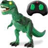 Kids Remote Control Dinosaur Toy, Large Electronic Walking Jurassic RC T-Rex w/Light-Up LED Eyes, Roaring Sounds, Moving Arms - Thumbnail 1