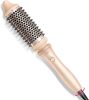 Thermal Brush Curling Brush - STYLUX 1.7 Inch Blowout Volumizer with Flexi-Fit for Hair Straightening, Heated Round Styler Tool, Hair Straightener and Curler 2 in 1 - Thumbnail 1