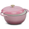 Cast-Iron Dutch Oven Kitchen Cookware w/ Enamel, Handles - 7.5qt - Thumbnail 1