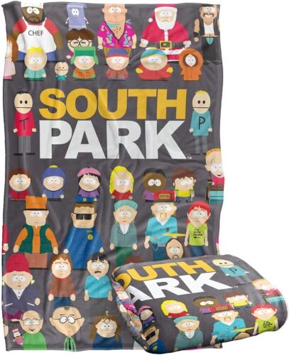 South Park Full Cast Silky Touch Super Soft Throw Blanket - Lot 6514