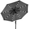 Solar LED Lighted Patio Umbrella w/ Tilt Adjustment, UV-Resistant - 10ft - Thumbnail 1