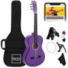 Beginner Acoustic Guitar Set w/ Case, Strap, Extra Strings - 38in - Thumbnail 1