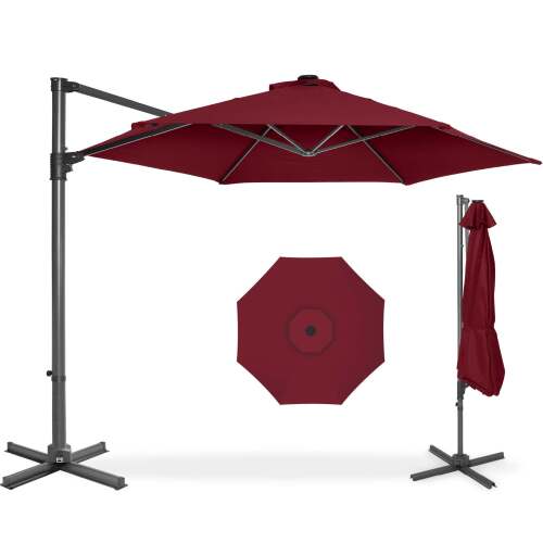 360 Rotating Cantilever Offset Patio Umbrella - 10ft - Lot 6584