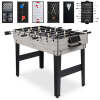 10-in-1 Combo Game Table Set w/ Pool, Foosball, Ping Pong, Chess - 2x4ft - Thumbnail 1