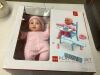 12.5in Realistic Baby Doll, Life-Size Toddler Doll with Soft Body, Highchair, Potty, Pacifier, Bottle, 9 Accessories Included - Thumbnail 2