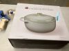 Cast-Iron Dutch Oven Kitchen Cookware w/ Enamel, Handles - 6qt - Thumbnail 2