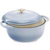 Cast-Iron Dutch Oven Kitchen Cookware w/ Enamel, Handles - 6qt - Thumbnail 1