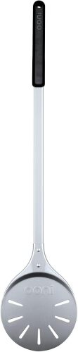 Pizza Turning Peel - 7 Inch Aluminum Perforated Pizza Peel, Lightweight Metal Pizza Turner with Long Handle, Pizza Tools, Pizza Oven Accessories - Lot 6745