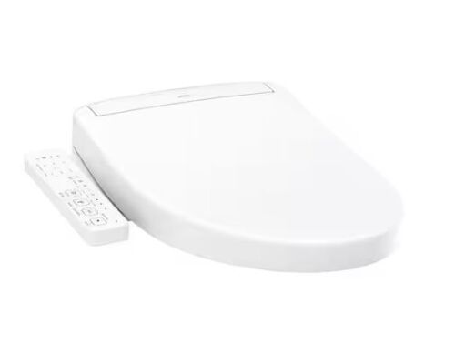 TOTO S2 Washlet Electric Heated Bidet Seat for Elongated Toilet in Cotton White - Missing Mounting Bracket & T-Connector - Lot 49JF